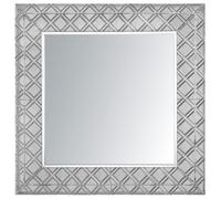 Decorative Square Wall Mirror Metalwork Living Room Bedroom Evettes