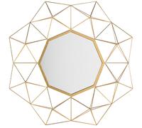 Wall Mirror GAILLAC 80 cm 80 cm Metal Gold