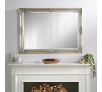 Wall Mirror Highbury Antique Rectangular Shape with Champagne Frame - H 104cm x W 74cm x D 3.5cm for Hanging in Any Living Area