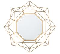Wall Mirror HILLION 60 cm 60 cm Metal Gold