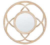 Wall Mirror IZTAPALAPA 60 cm 60 cm Light Fir Wood