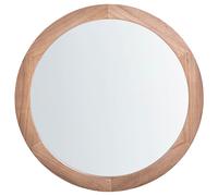 Wall Mirror LASALLE 76 cm 76 cm Paulownia Wood Light Brown