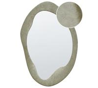 Wall Mirror LENAX 59 cm 90 cm Velvet Olive Green