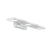 Wall/Mirror Light Colour Chrome Shade Satined Plastic Bulb LED 3x4.5W Included