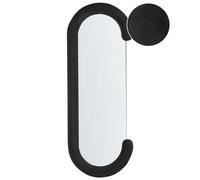 Wall Mirror LOCHES 54 cm 158 cm Velvet Black