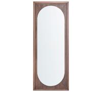 Wall Mirror LUNAS 80 cm 200 cm Paulownia Wood Brown