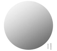 vidaXL Wall Mirror - 40cm Round Glass Silver Modern Wall-mounted Dresser for Bedroom/Living Room/Dressing Room