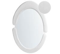 Wall Mirror MASSAY 53 cm 90 cm Velvet White