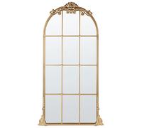 Beliani Wall Mirror Noidan 66 Cm 124 Cm Metal Gold
