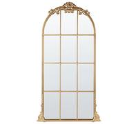Beliani Wall Mirror Noidan 66 Cm 124 Cm Metal Gold