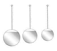 Wall Mirror ODOS 33/29/24 cm 80/75/69 cm Metal Black