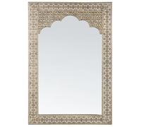 Beliani Wall Mirror Pali 60 Cm 90 Cm Metal Gold, Gold