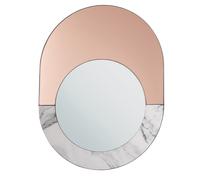Wall Mirror RETY 50 cm 65 cm Stone Rose Gold