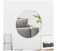 Wall Mirror Round Ø30cm Tempered Glass Frameless EVA Backing Clear Indoor Decor