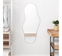 (silver, 100 x 45 cm) vidaXL Wall Mirror Gold 90x40 cm Bathroom Hall Vanity Make up Cosmetic Mirror