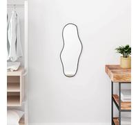 vidaXL Wall Mirror - Wall-mounted Vanity & Bathroom Mirror Black 80x35 cm