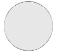 Wall Mirror Silver Round Diameter 40 cm with PVC Frame, Glass Thickness 4 mm, Wall Mounted for Bathroom Mirror, Cosmetic Mirror, Makeup and Decoration in Bedroom, Hallway, Living Room, Bathroom