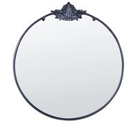 Wall Mirror SOMMANT 67 cm 76 cm Metal Black