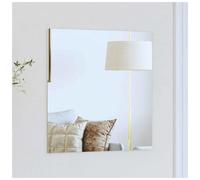 Wall Mirror Square 50x50 cm Tempered Glass Frameless Clear EVA Back with EVA pad