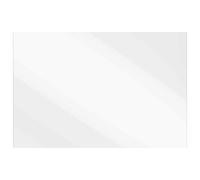 Wall Mirror Frameless Tempered Glass Clear 60x40cm Minimalist Indoor Silver Edge
