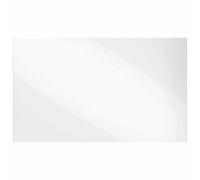 Wall Mirror Clear Tempered Glass 100x60cm Frameless EVA Backing Indoor 4mm Bath