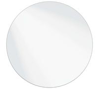 Wall Mirror Round Frameless Tempered Glass Ø50 cm with EVA Back Elegant Home