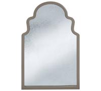 Wall Mirror TILLAC 60 cm 90 cm Paulownia Wood Taupe
