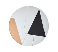 Wall Mirror TROUVILLE 80 cm 80 cm Black/ Gold