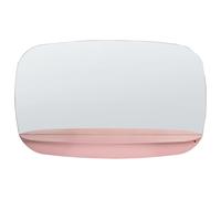 Wall Mirror with Shelf DOSNON 80 cm 50 cm Metal Pink
