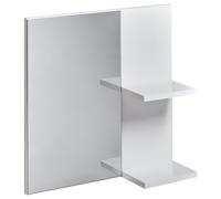 Beliani Wall Mirror with Shelf PELOTAS 45 cm 45 cm White, White