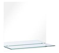 Wall Mirror with Shelf Tempered Glass Bathroom Decor Mirror Multi Sizes vidaXL