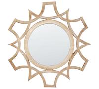Wall Mirror ZAPOPAN 60 cm 60 cm Light Fir Wood