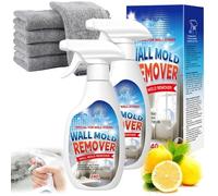Wall Mold Remover Spray, 2026 Highly Effective Mold Removal Spray For Walls, 2/3PCSMulti-Surface Wall Mould Remover, For Bathroom Kitchen Tile Wood Fabric Stain Remover (2PCS)