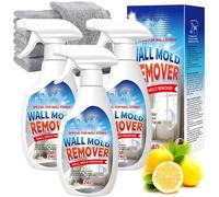 Wall Mold Remover Spray, 2026 New Highly Effective Mold Removal Spray For Walls, Multi-Surface Wall Mould Remover, For Bathroom Kitchen Tile Wood Fabric Stain Remover (3PCS)