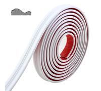 Wall Molding Trim & Chair Rail | Peel and Stick Self-Adhesive Panel Moulding | DIY Home Decor on The Cabinet Door Mirror Frame, 5m x 32mm White