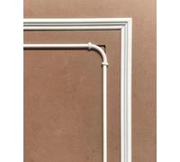 Wall Molding Trim,Flexible,Peel and Stick Door Mouldings,Chair Rail Panel Molding,Corner Moulding Décor Lines for Wall Floor Ceiling Mirror Cabinet Door,0.6in x 10ft White