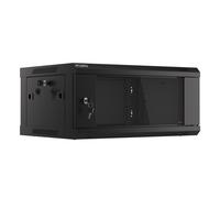 Wall-Mount 19" Rack Installation Cabinet 4U 600x450 Black