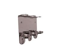 WALL MOUNT 300ml TRIPLE DISPENSER CHROME HOLDER ideal for Sea Kelp Bottles