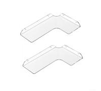 Wall Mount Acrylic Corner Shelf for Bathroom Kitchen Bedroom Living Room Office with Rational Design and Strong Load Bearing (222-2 Pack Of Two)