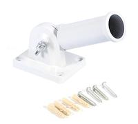 Wall Mount Adjustable, Holder Bracket 1.5inch flag pole Windsock Base with Screws holder slim Stainless Steel Flag Pole