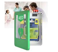 Wall Mount AED Storage for Offices, Emergency Response Cabinet with Alarm & Light for Home, Office, Hospital & Public Places - Rounded Corner Design - Defibrillators for Emergency