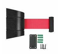 Wall Mount Barrier Belt, Retractable Caution Rope for Crowd Control, Queue Dividers for Public Spaces