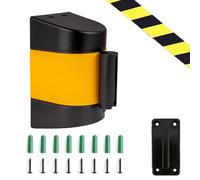 wall mount barrier, Safety Queue Tape Cordon with Mounting Accessories for Playground(5M/16.4FT)