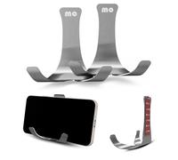Wall Mount Bathroom Kitchen Cell Phone Holder, Mirror Cellphone Stand Adhesive Remote Control | Eye Glasses | Smartphone | Keys | Compatible with iPhone iPad Apple TV ,Google Chromecast - 2 Pack