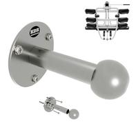 Wall Mount Bicycle Rack Stainless Steel for Rear Carrier with Towing Hitch Car Safe Storage Bicycle Rear Rack Ball Head on the Wall Sturdy Bracket for Wall Mounting