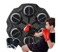 Wall Mount Boxing Game - Smart Training Machine with Boxing Gloves - Wireless Sport Toy with Light & Music for Children Boys Girls, Home Fitness