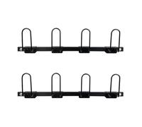ANGDI Wall Mount Boxing Glove Storage Rack, Organize and Dry 2/4 Pairs Of Gloves, 75x16cm Steel Hanging Boxing Glove Display Stand, Garage Organizer for Boxing Gloves(2pcs)
