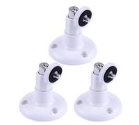 Wall Mount Bracket, 3-Pack, Adjustable Security Camera Holder, 360 Swivel 90 Tilt Design, or Screw Installation for Indoor Outdoor Use