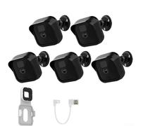 Wall Mount Bracket for Blink Outdoor Camera, 360° Adjustable Protective Case with Weatherproof Housing and Complete Installation Kit Compatible with Blink(5PCS)