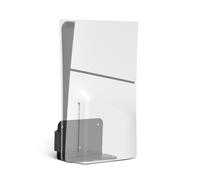Wall Mount Bracket for PS5 Slim Console for PS5 Slim Digital Edition for PS5 Slim Disc Edition, Aluminum Alloy Display Stand with Heat Dissipation for Space Saving Gaming Setup (Black)